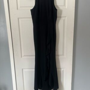Chic Asymmetrical Black Dress